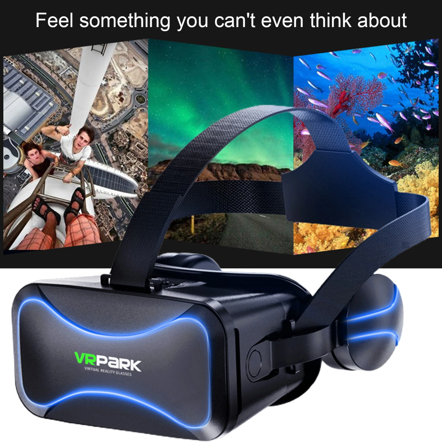 Intelligent 3D Mobile Phone VR Glasses Headset Goggles for Kids Adults