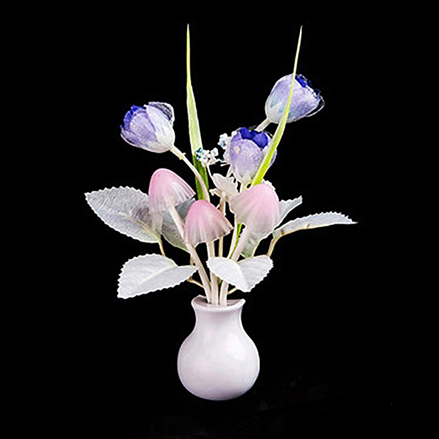 Bedroom Decor Tulip Mushroom Colorful Light-sensation LED Nightlight Nightlamp