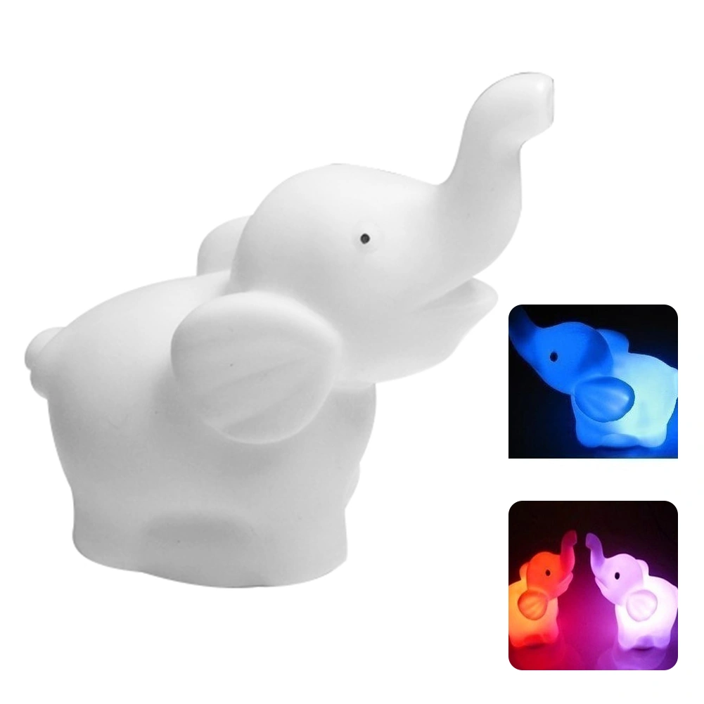 Lovely Elephant 7 Changing Colors On/Off Switch LED Night Light Children Gift