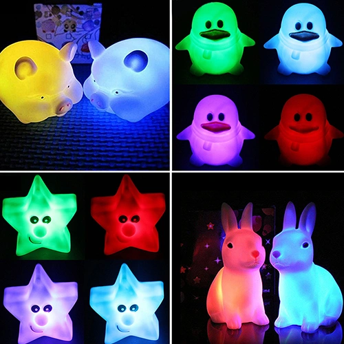 Children Bedroom Cute LED Lamp Night Light Energy Saving Nightlight Home Decor