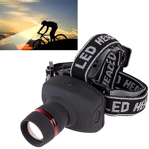 Outdoor 3W LED Headlamp Flashlight Zoomable Headlight Head Torch Lamp Light