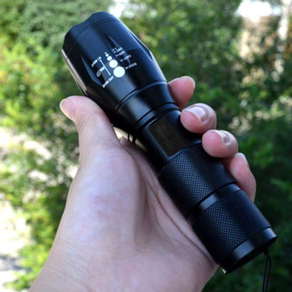 Zoomable 5 Modes LED Flashlight Outdoor Camping Torch Lamp Super Bright Light