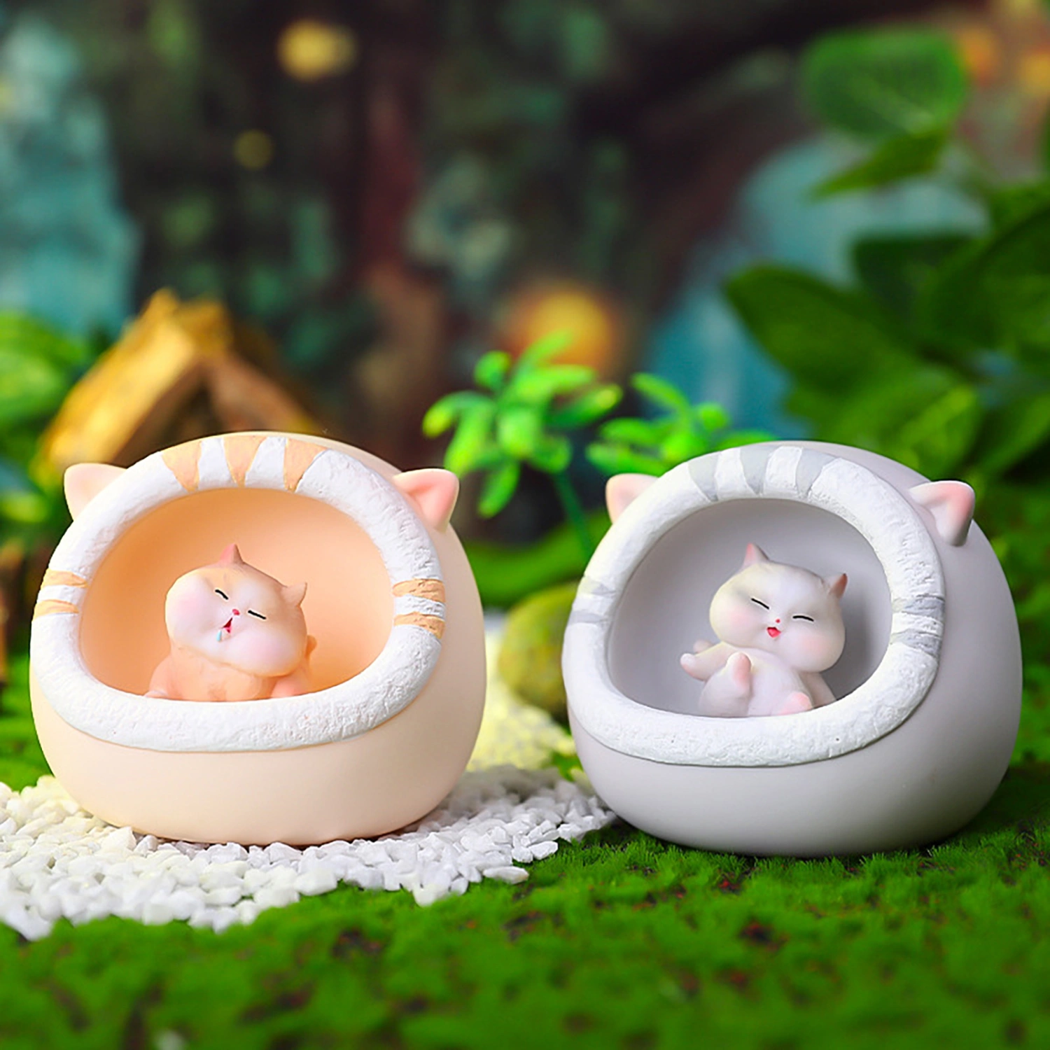 Night Lamp Flicker Free Battery-operated Adorable Appearance Soft Lighting Eye Protection Decorative Energy-saving 3D Cartoon Fat Cat Night Lamp Desktop Decoration Home Supplies
