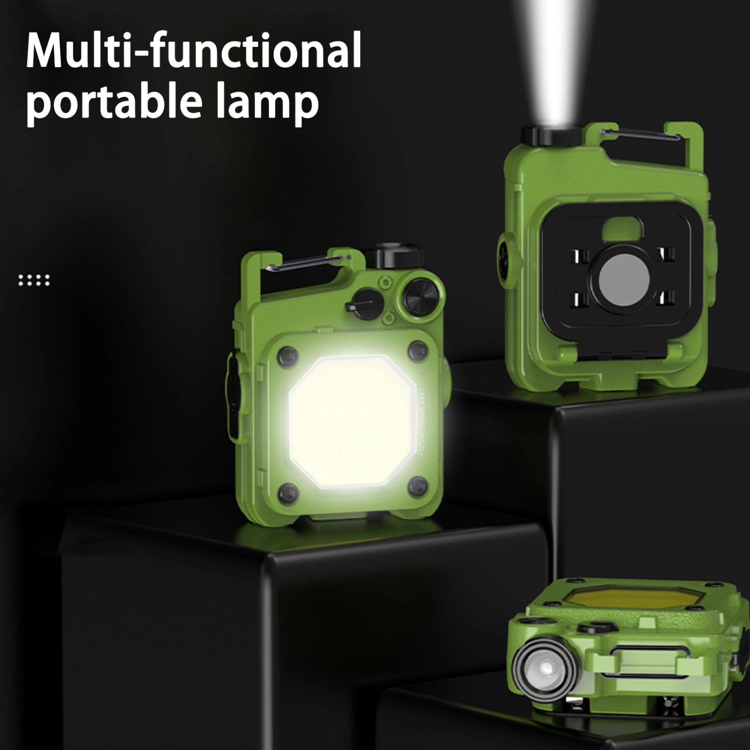 Mini Keychain COB Flashlight 6 Gear Superbright Rechargeable Portable Strong Magnetic Work Light LED Flashlamp Outdoor Supplies