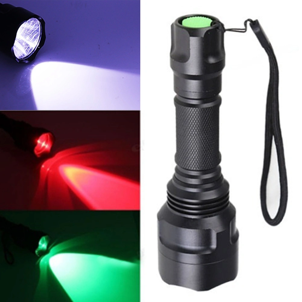 Portable Green/White/Purple LED Torch Light Hunting Money Checking Flashlights