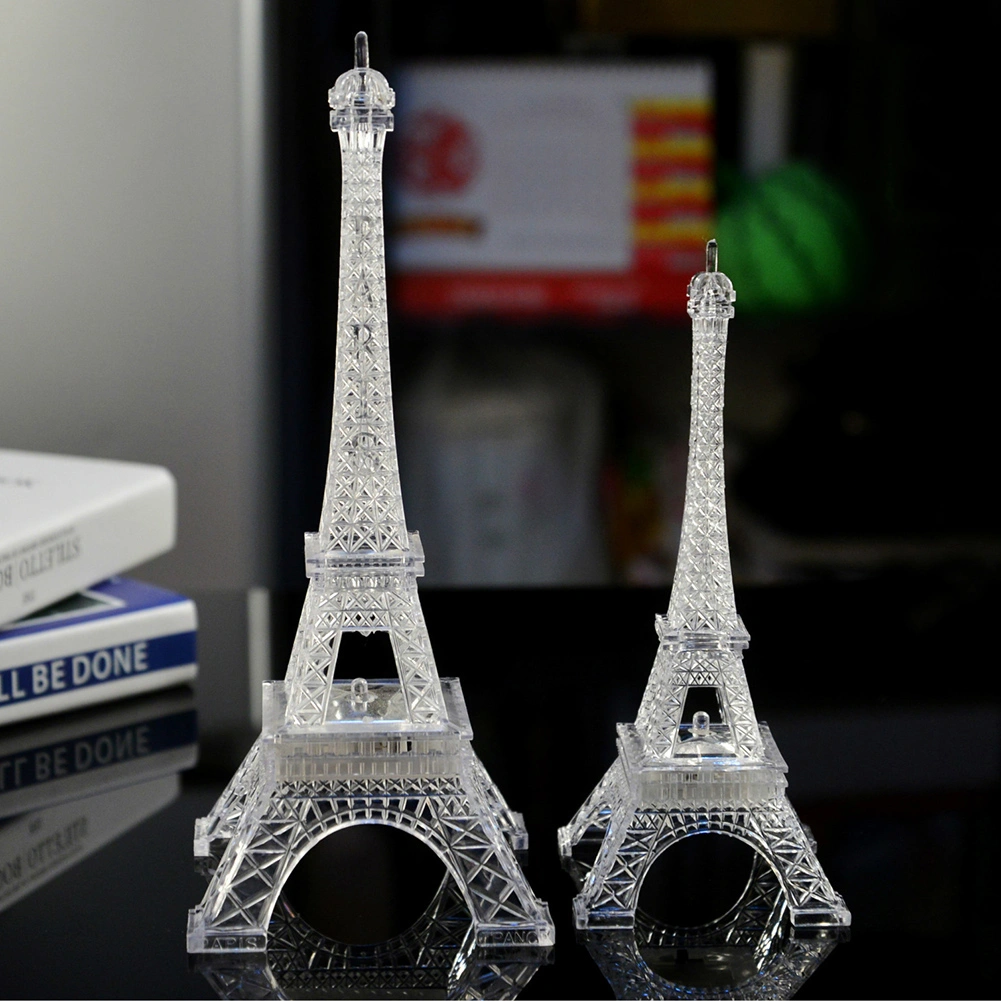 Mini Eiffel Tower LED Color Changing Night Light Home Bedroom Party Lamp Decor