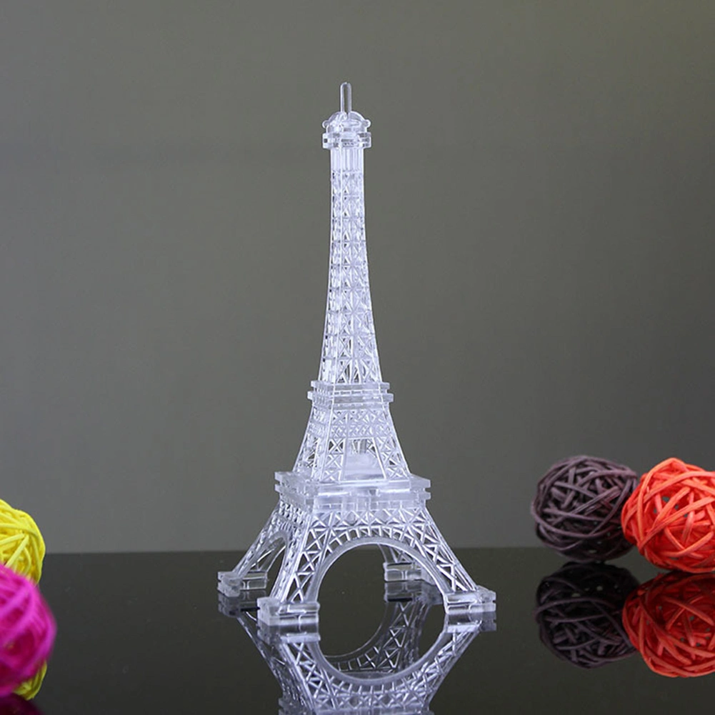Mini Eiffel Tower LED Color Changing Night Light Home Bedroom Party Lamp Decor