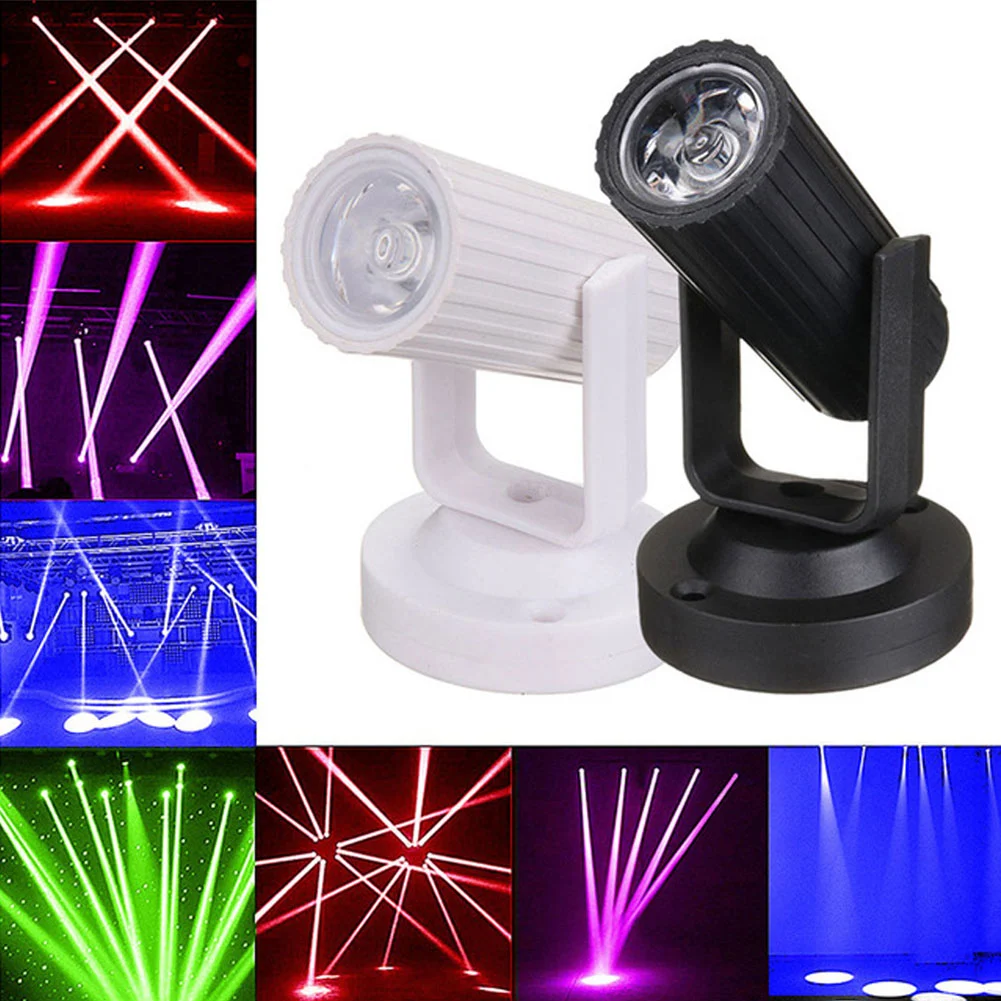 RGB LED Spotlight Disco Stage Bar KTV Party Dance Club Lightweight Pinspot Light