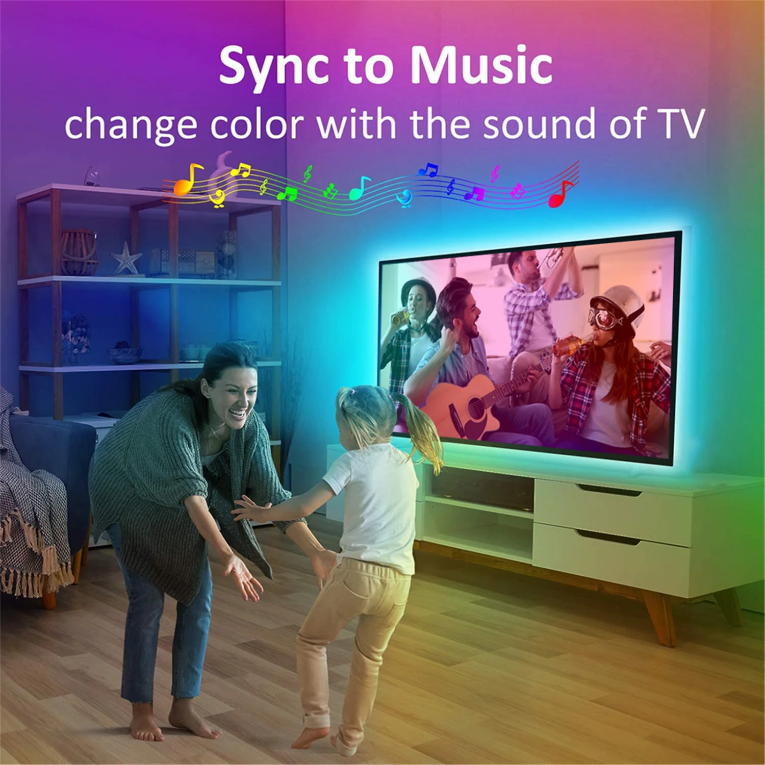 Bedroom LED 5050 RGB Color Changing Remote Controller Flexible Light Strip Kit