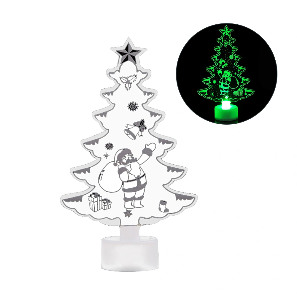 Christmas Tree Santa Claus Snowman LED Night Light Home Decor Lamp Xmas Gift