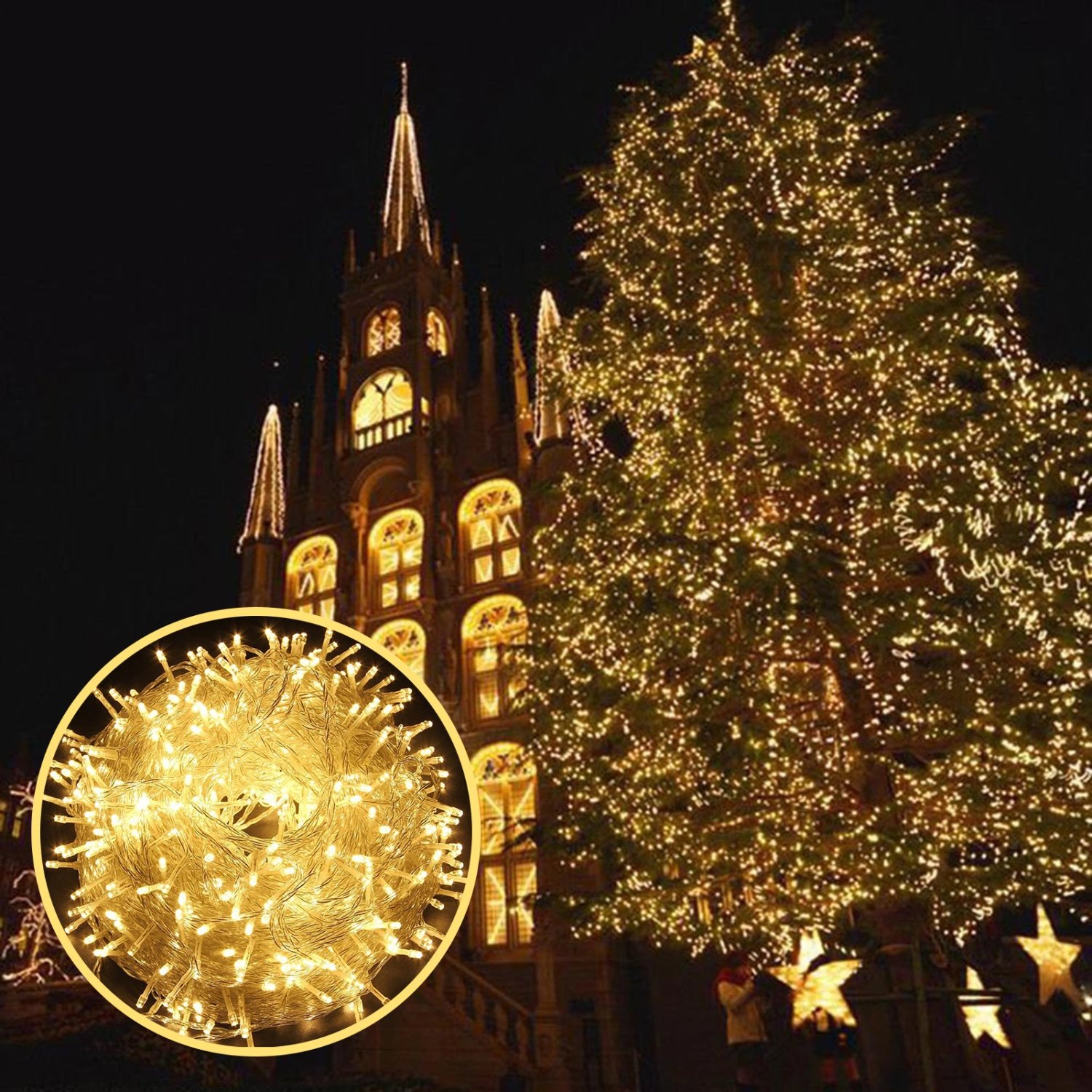 Exquisite String Light Flashing Plastic Beautiful Festive Touch LED Light for Home