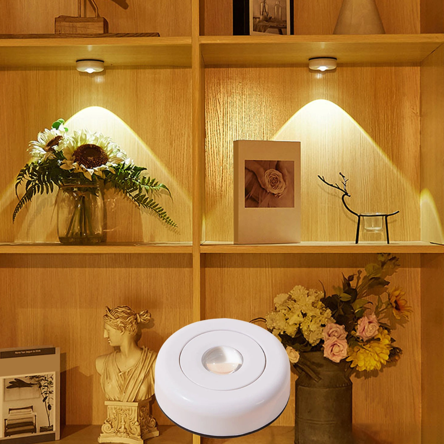 LED Light Brightness Adjustable Compact ABS Dual Mode Cabinet Light LED Sunset Projection Lamp Home Supplies 