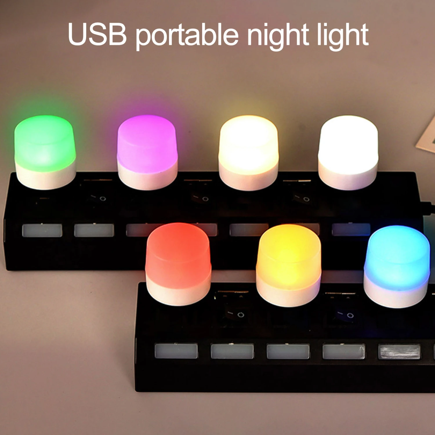 USB Night Light No Video Flash Soft Light Plug And Play Light-transmitting Lampshade Decorative Desktop Decoration Long Service Life Energy-saving Ambient Light for Bedroom