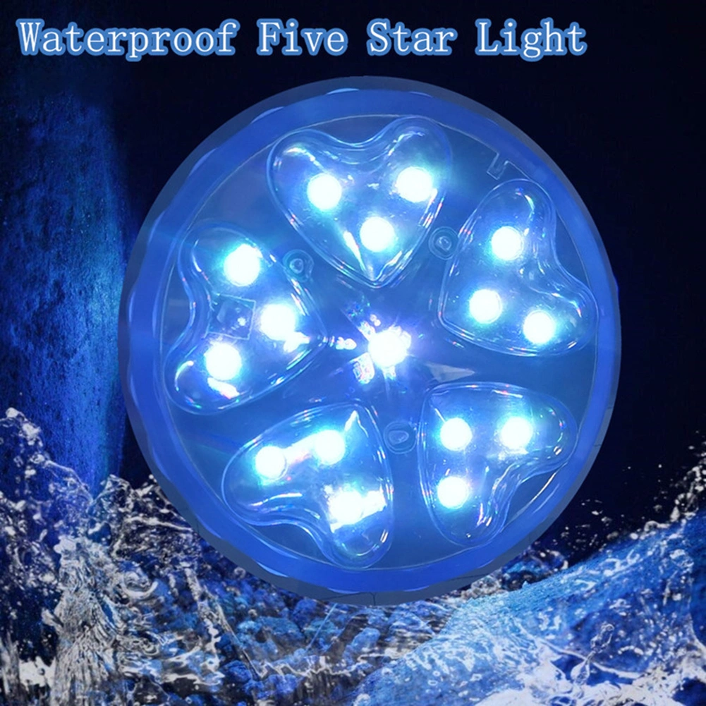 2Pcs Waterproof Colorful LED Waterscape Light Floating Swimming Pool Decor Lamp