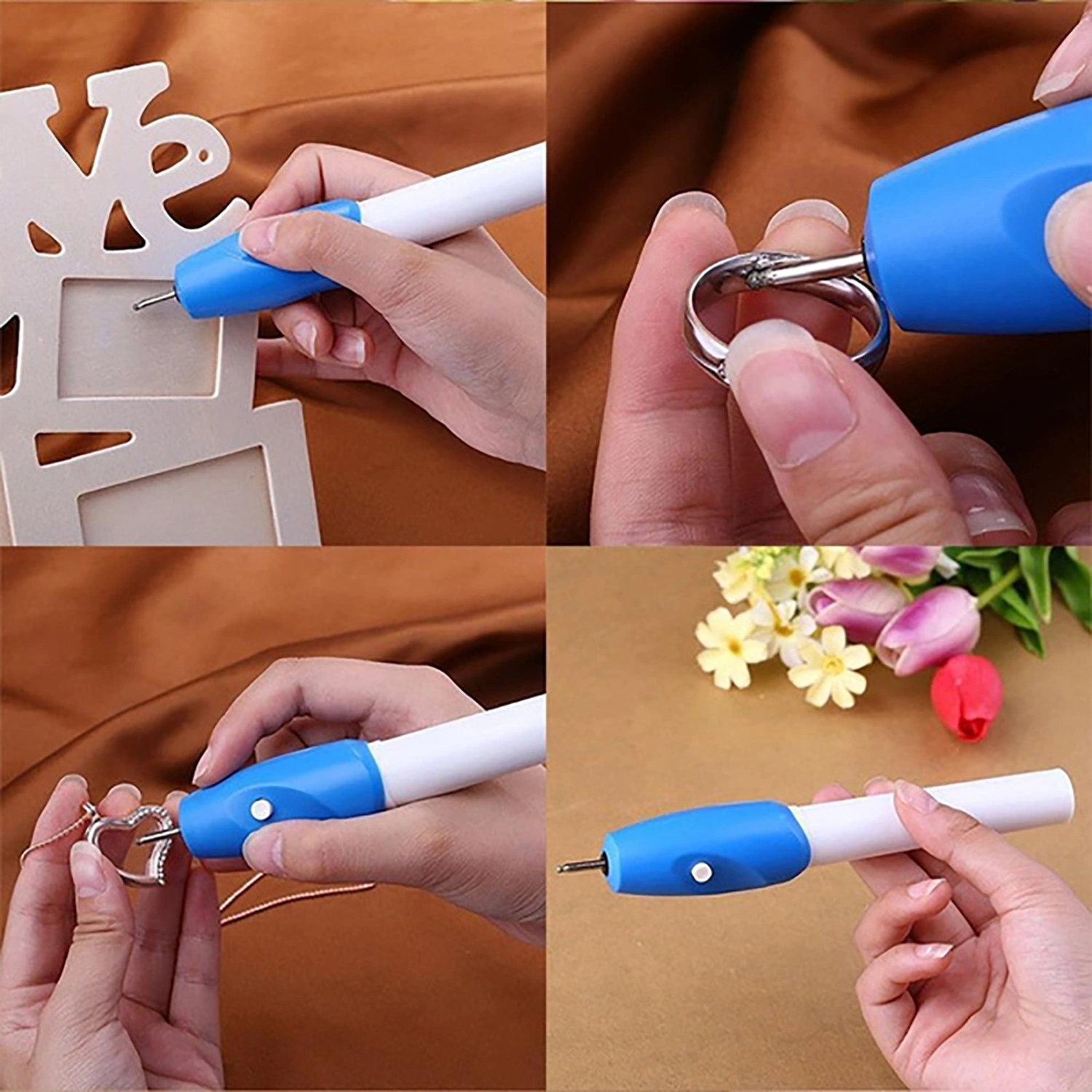 Engraving Pen Easy to Use DIY Plastic Cordless Precision Engraver for Grinding