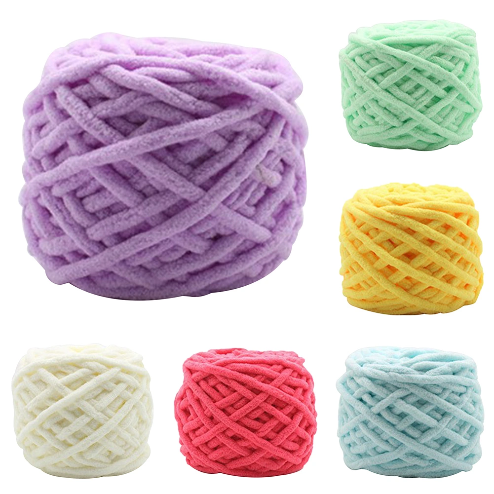 60g Woolen Yarn Knitting Crochet Blanket Sweater Hat Slipper Scarf DIY Material