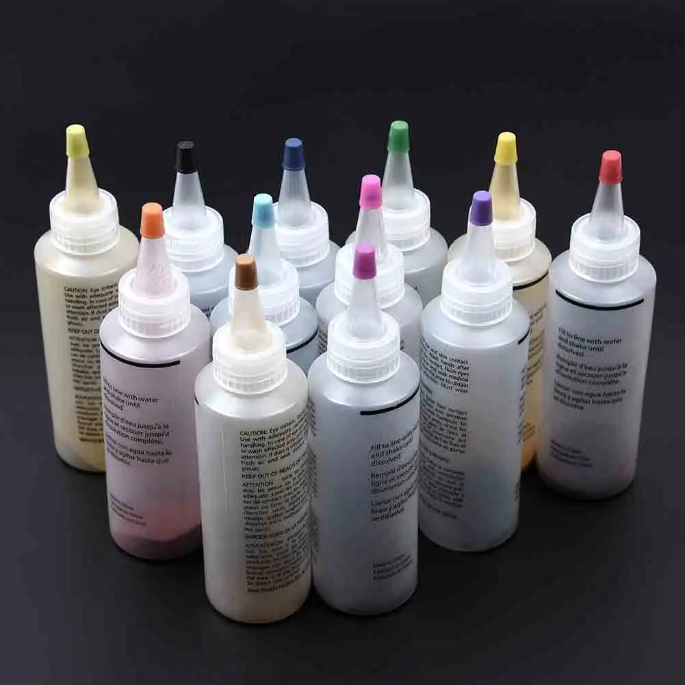 12 Colors DIY Permanent Tie Dye Pigment Set for Fabric Textile Crafts Clothes