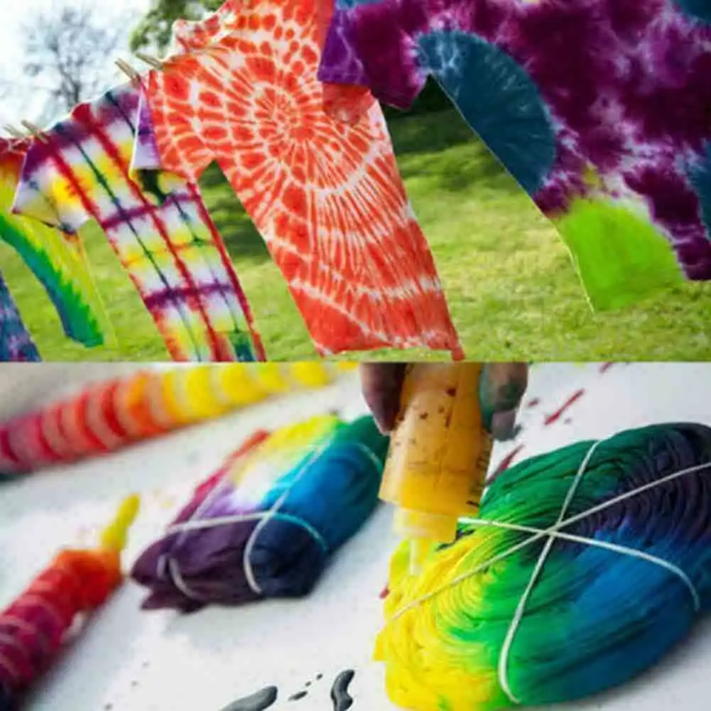 12 Colors DIY Permanent Tie Dye Pigment Set for Fabric Textile Crafts Clothes