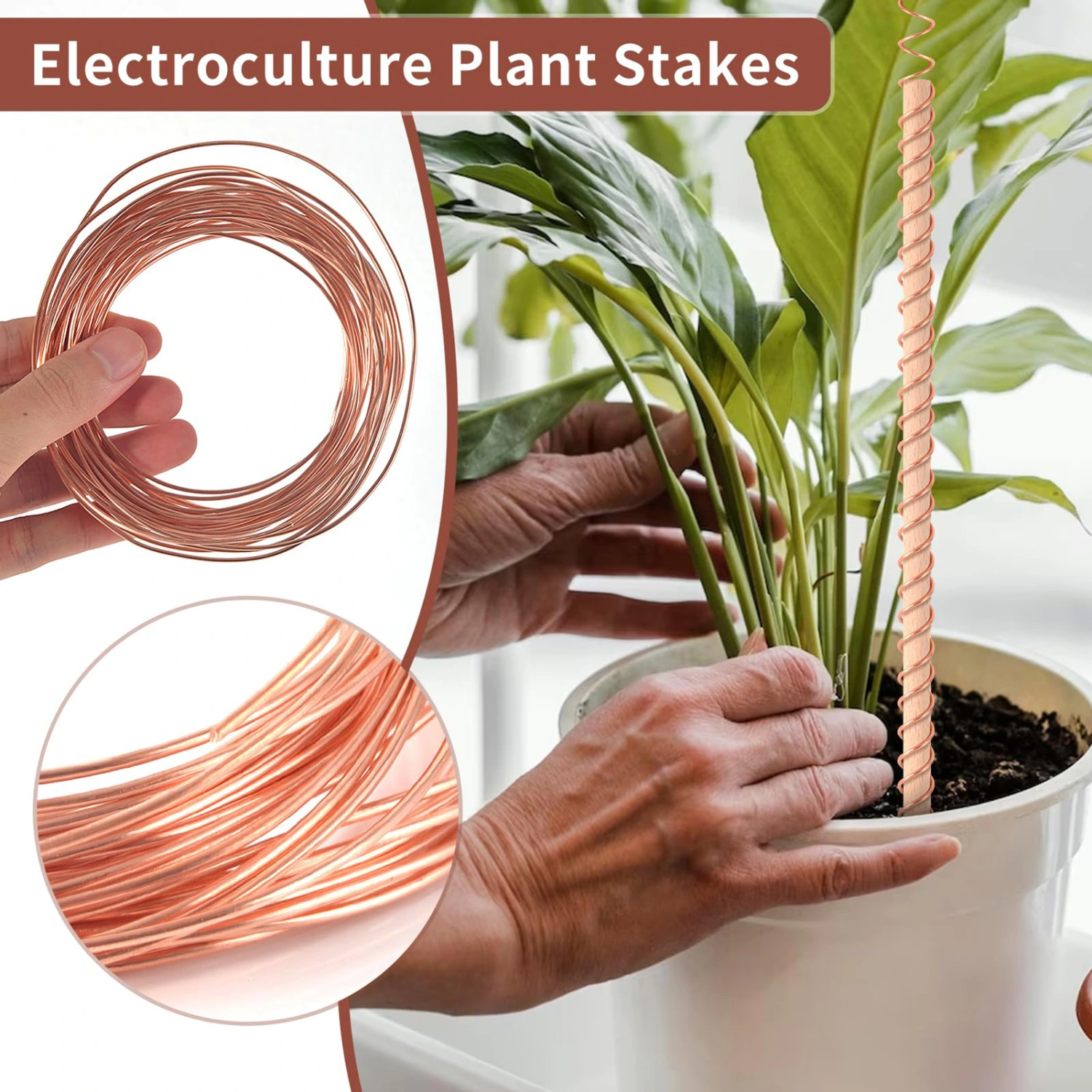 1 Roll Copper Wire Long-lasting Easy to Cut Flexible Copper Wire for Jewelry Making Gardening Crafts