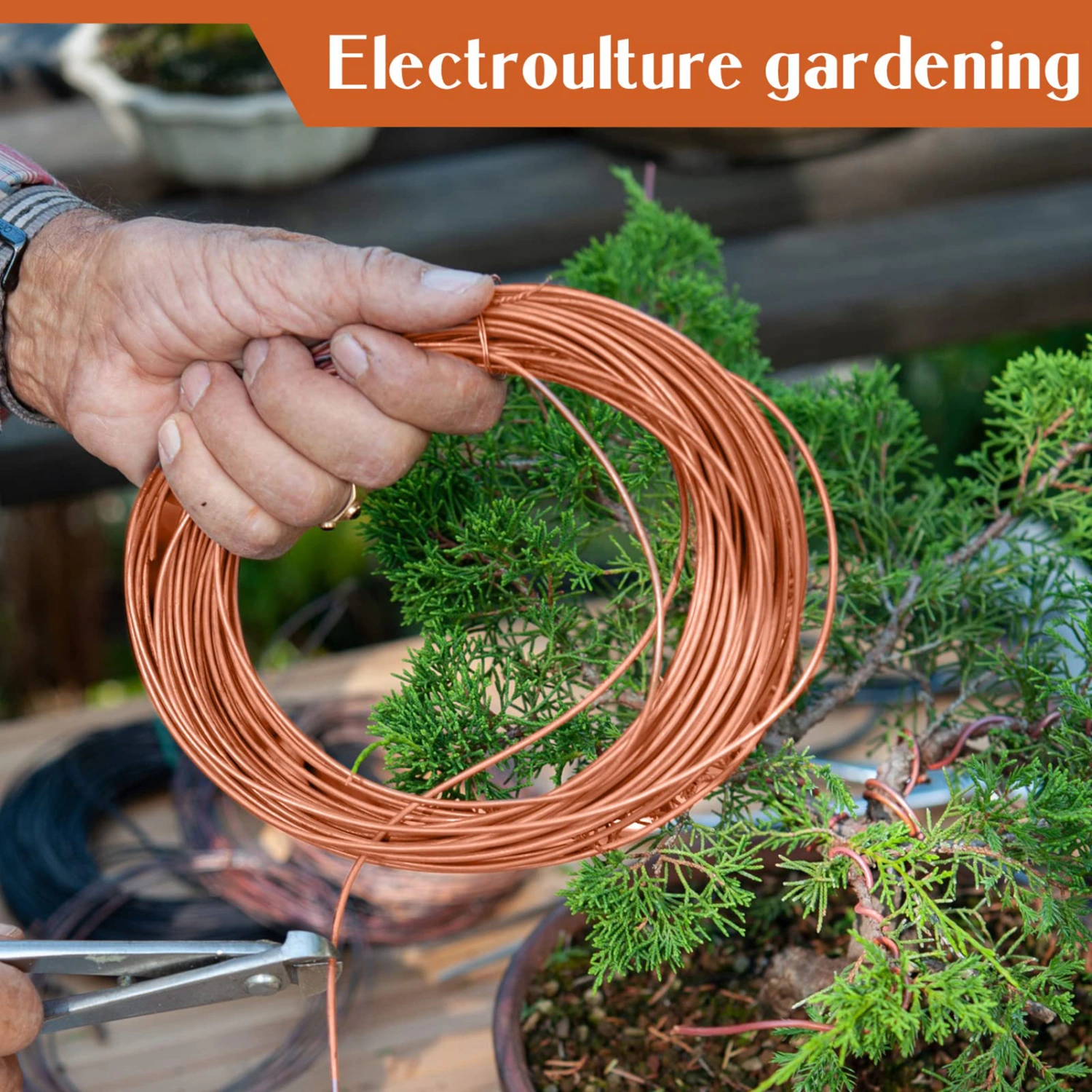 1 Roll Copper Wire Long-lasting Easy to Cut Flexible Copper Wire for Jewelry Making Gardening Crafts