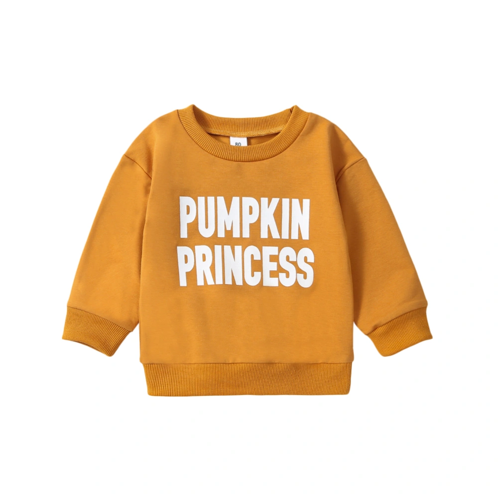 Halloween Sweatshirts for Girls Toddler Long Sleeve Crewneck Letter Print Pullover Tops