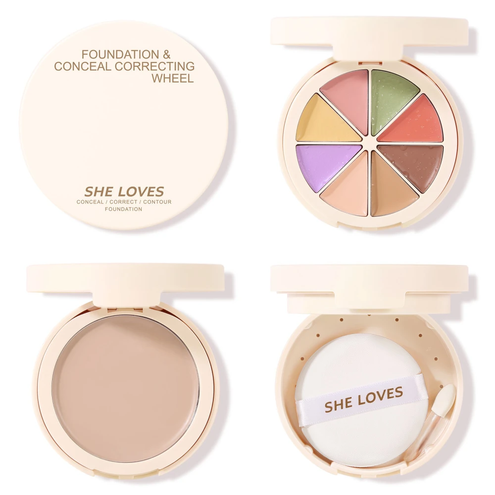 Color Correcting Concealer, Foundation Palette Corrector Makeup Full Coverage Concealer For Dark Circles Cosmetics