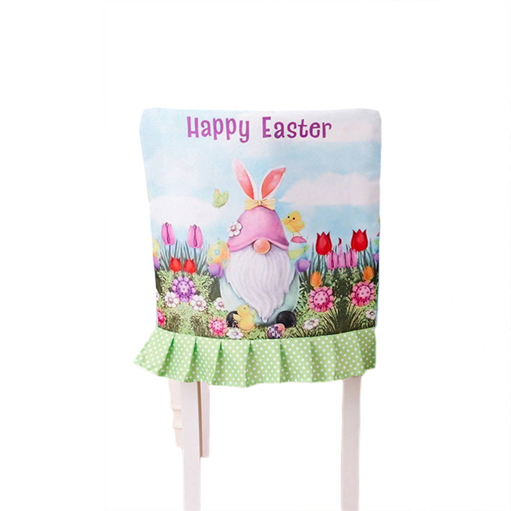 Easter Stretch Chair Covers Happy Easter Dining Chair Slipcovers Removable Washable Kitchen Chair Seat Covers for Home Decor