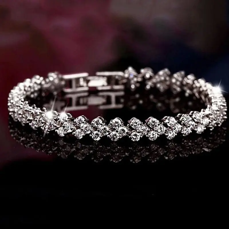 Woman Fashion Crystal Diamond Bracelets Romantic Gifts