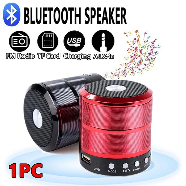 1PC USB Charging Mini Bluetooth Speaker Handfree Portable Cell Phone TWS Speaker Mini Subwoofer Music Box FM Radio Support TF Card Play