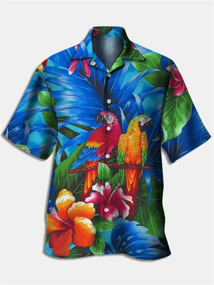 Christmas Hawaiian Shirt For Men,Men Casual Summer Christmas Polyester Vacation Regular Fit Short Sleeve Shawl Collar Regular Shirts