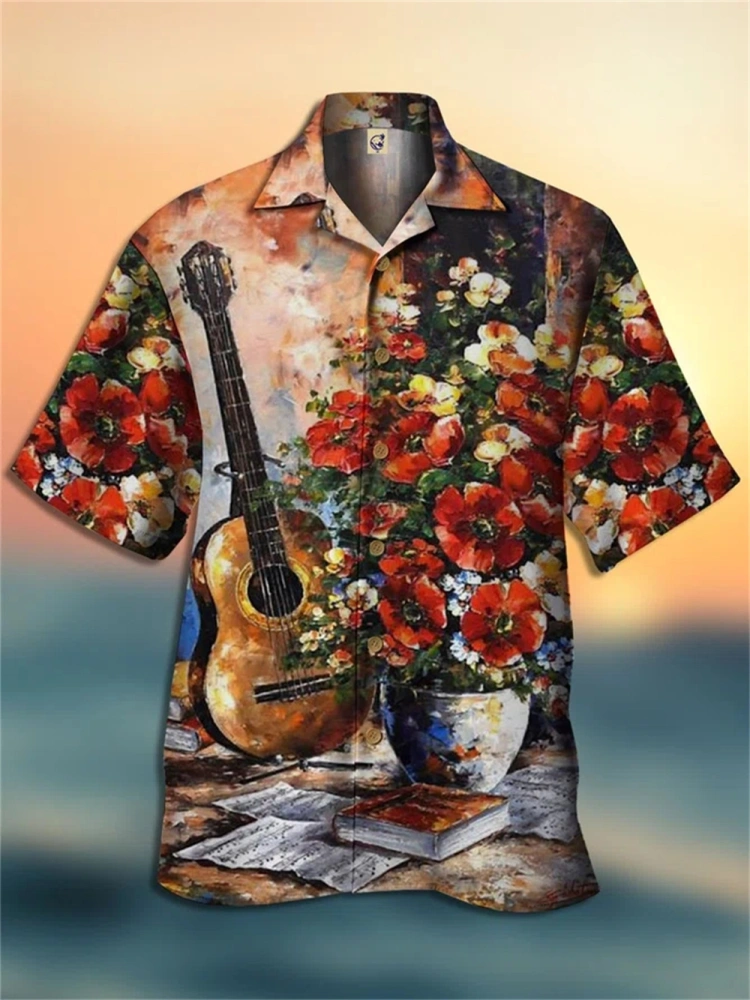 Christmas Hawaiian Shirts For Men,Mens 3D Print Front Buttons Soft Breathable Chest Pocket Casual Hawaiian Shirts