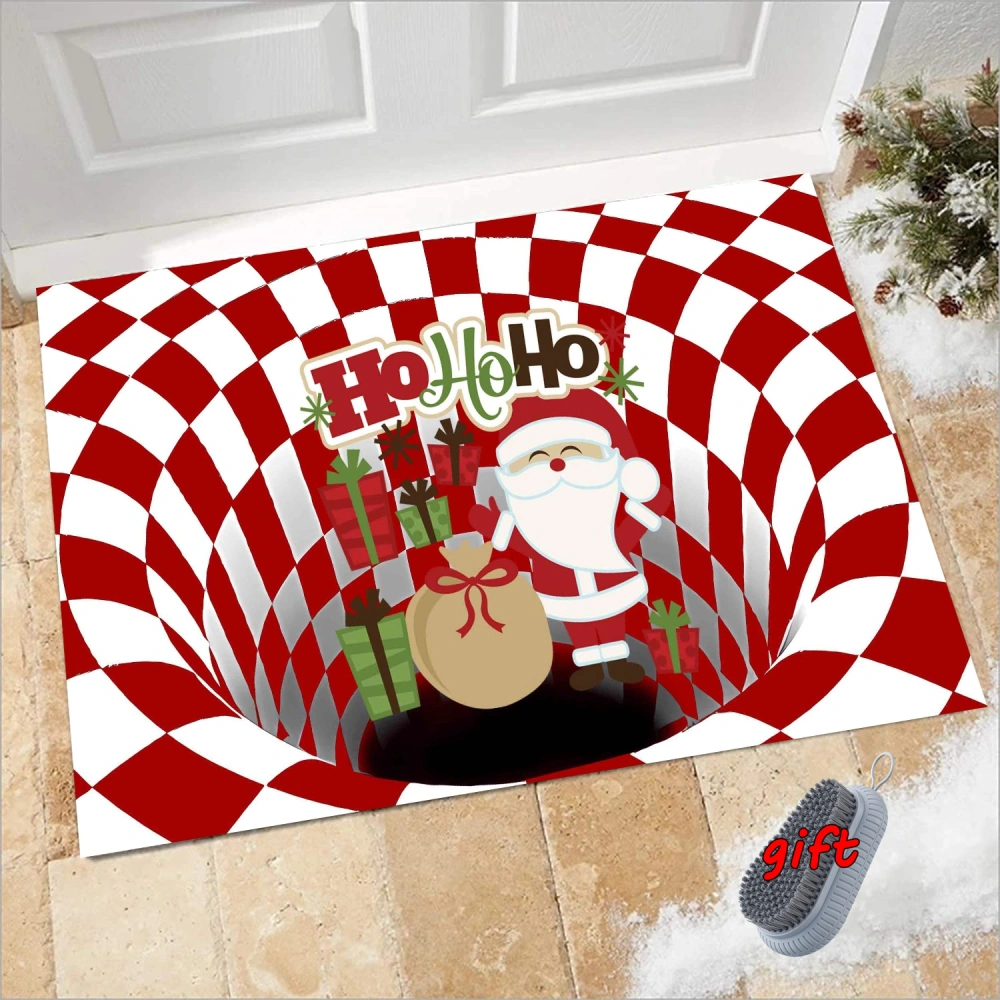 Merry Christmas Claus Snowman Elk Front Doormats Christmas Mat Funny Definition Gift Welcome Doormat for Entrance Decor,S,#66