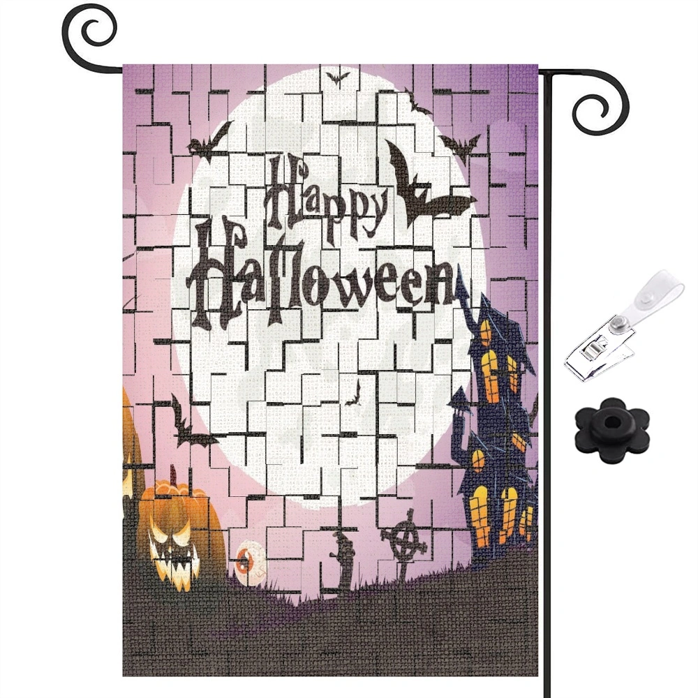 Halloween Decoration,Garden Flag, Halloween Sanderson Sisters Flags Double Sided for Outside, Witches Yard Burlap Flag Mini Vertical Rustic Porch Lawn Decorations Outdoor,12x18 inch,#366