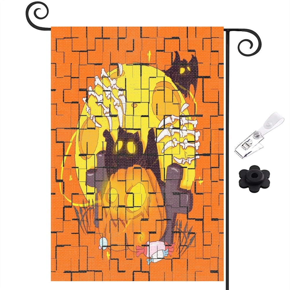 Classic Horror Movie Halloween Garden Flag Vertical Double Side Printing, Halloween Decorations Yard Outdoor Decoration,12x18 inch,#43