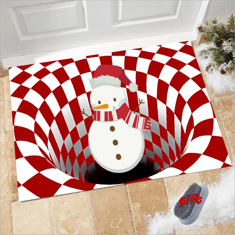 Merry Christmas Claus Snowman Elk Welcome Doormat Winter Holidays Indoor Outdoor Entrance Floor Mat Home Front Porch Rugs Christmas Housewarming Greetings Decoration Gift Ideas,S,#82