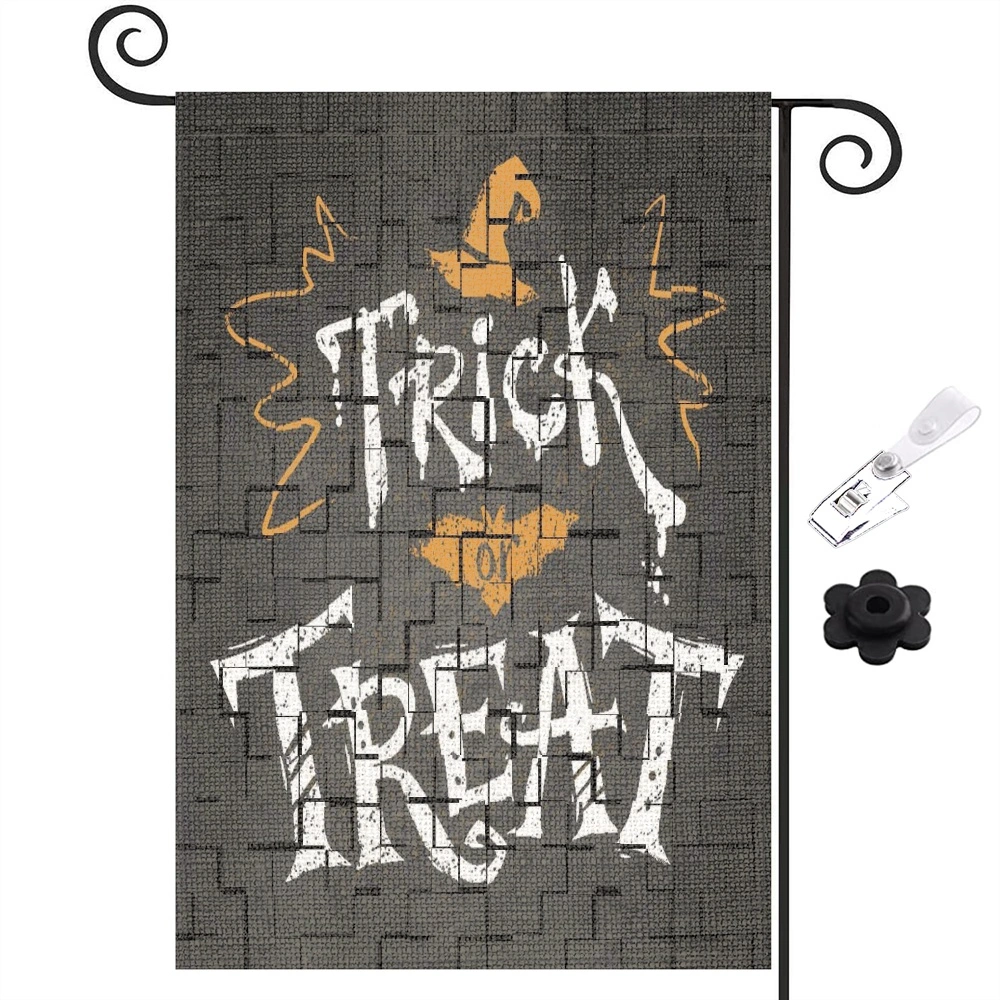 Halloween Decoration,Classic Horror Movie Halloween Garden Flag Vertical Double Side Printing, Halloween Decorations Yard Outdoor Decoration,12x18 inch,#282