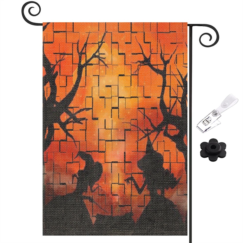 Classic Horror Movie Halloween Garden Flag Vertical Double Side Printing, Halloween Decorations Yard Outdoor Decoration,12x18 inch,#49