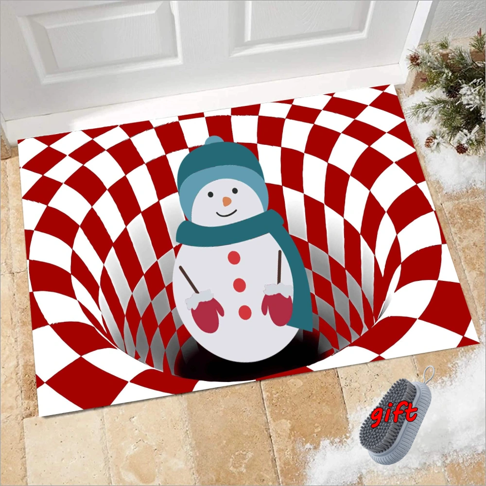 Merry Christmas Claus Snowman Elk Welcome Doormats Christmas Home Decor Door Mats Water Absorbent Bath Rug Indoor Kitchen Rugs Non Slip Bathroom Carpets,S,#84