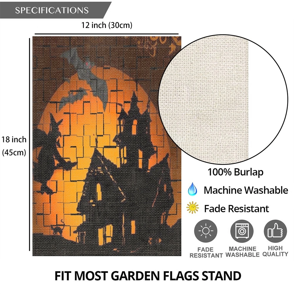 Day Of The Dead Garden Flag Dia De Los Muertos Double Sided, Sugar Skull Halloween Welcome Party Yard Outdoor Decorative Flag,12x18 inch,#59