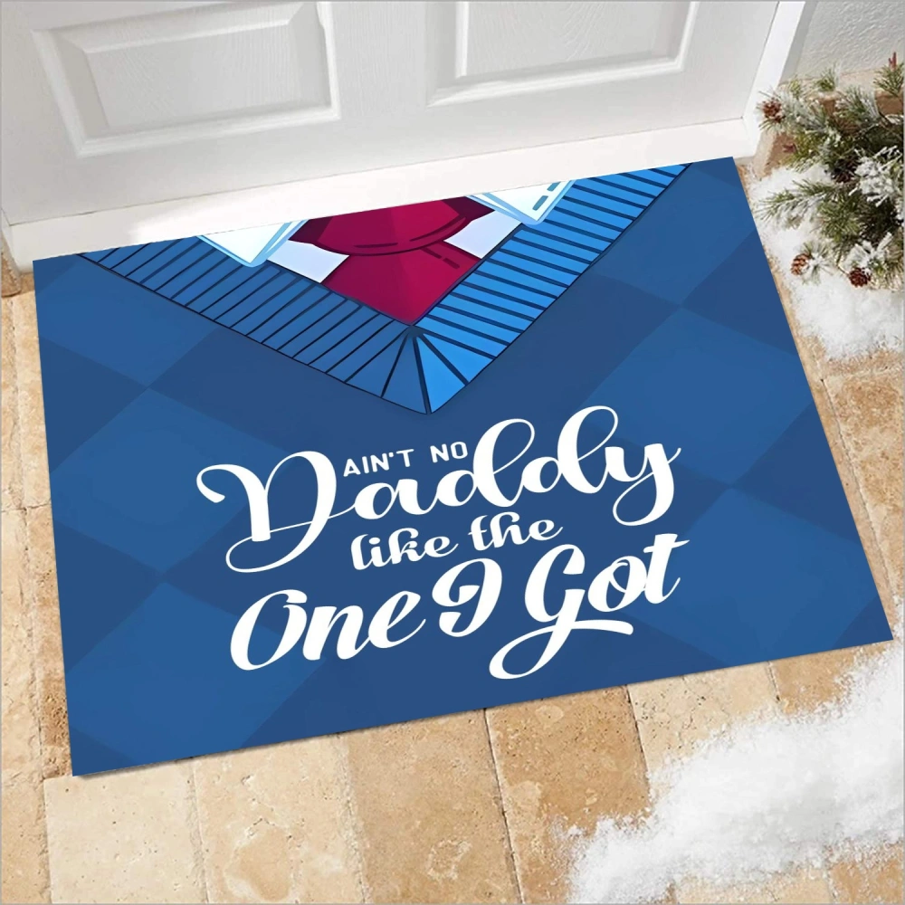 Best Dad Ever Decoration Front Door mat Winter Entrance Doormat Non-Slip Floor Mat Absorb Water Indoor Rugs Bath Kitchen Garden Entryway Mats Holiday Decor for Outdoor(A012,S)