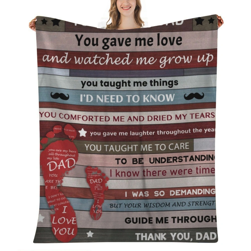 Birthday Gifts for Dad, Dad Birthday Gifts, Father's Day Dad Gifts from Daughter, Valentines Day Gifts for Dad, I Love You Dad Soft Sunflower Pillow Blanket,32x48''(#083)