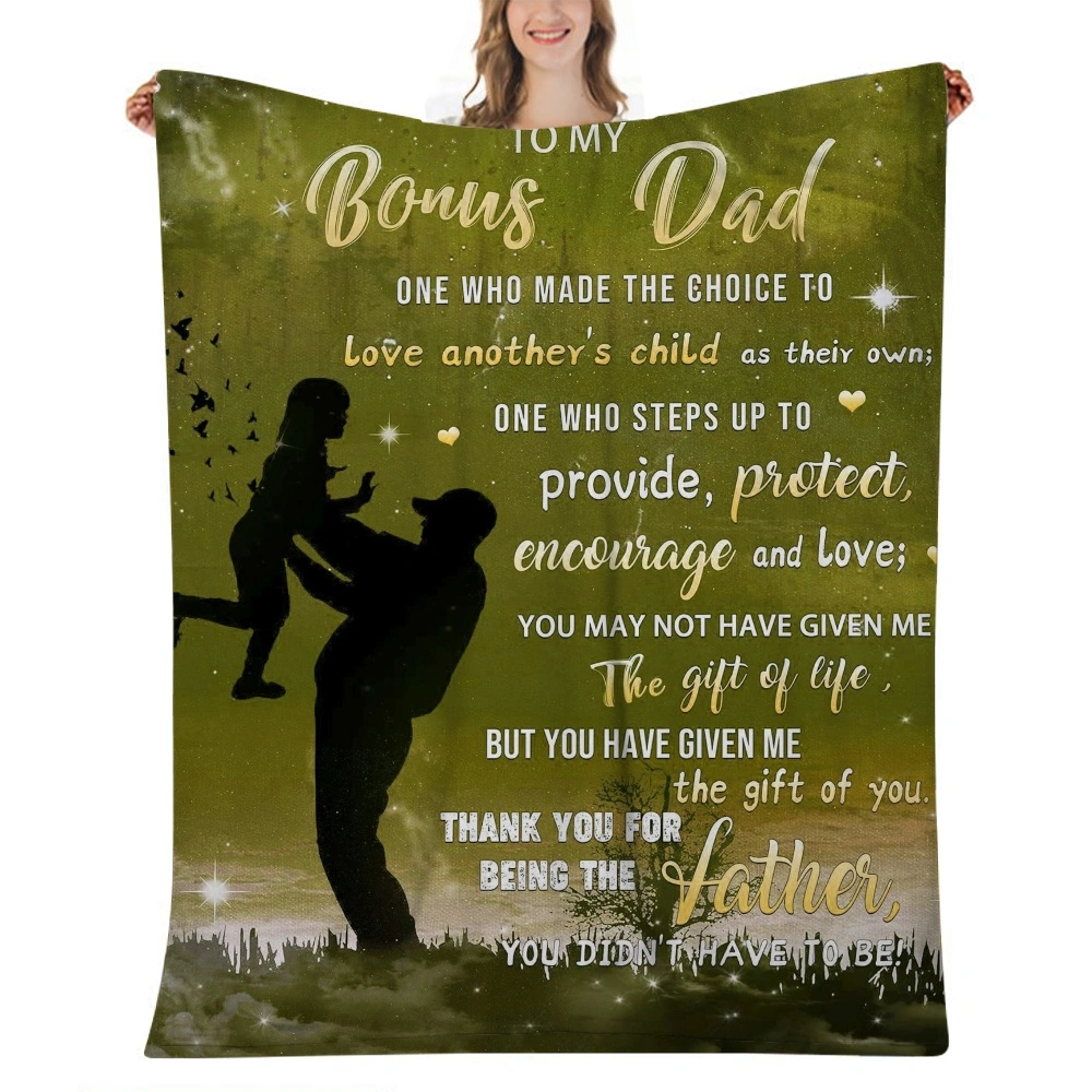 Birthday Gifts for Dad, Dad Birthday Gifts, Father's Day Dad Gifts from Daughter, Valentines Day Gifts for Dad, I Love You Dad Soft Sunflower Pillow Blanket,32x48''(#081)