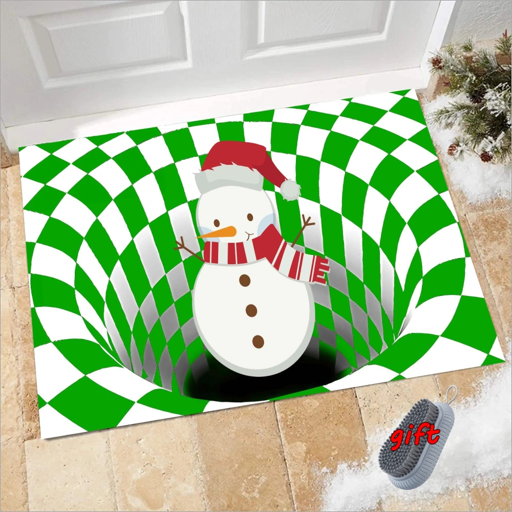 Non-Slip Merry Christmas Xmas Rugs Christmas Door Mats Christmas Welcome Doormats Floor Mat for Outdoor Indoor Xmas Rug Home Garden Decorative Door mat,S,#113