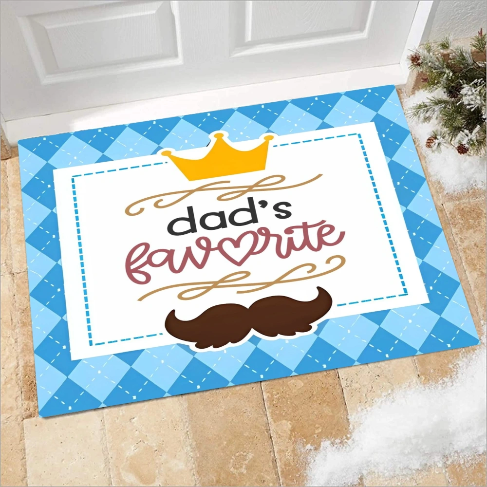 Best Dad Ever Decorative Doormat,Christmas Holiday Floor Mats Decor for Christmas Holiday New Year Home Front Door(A065,S)