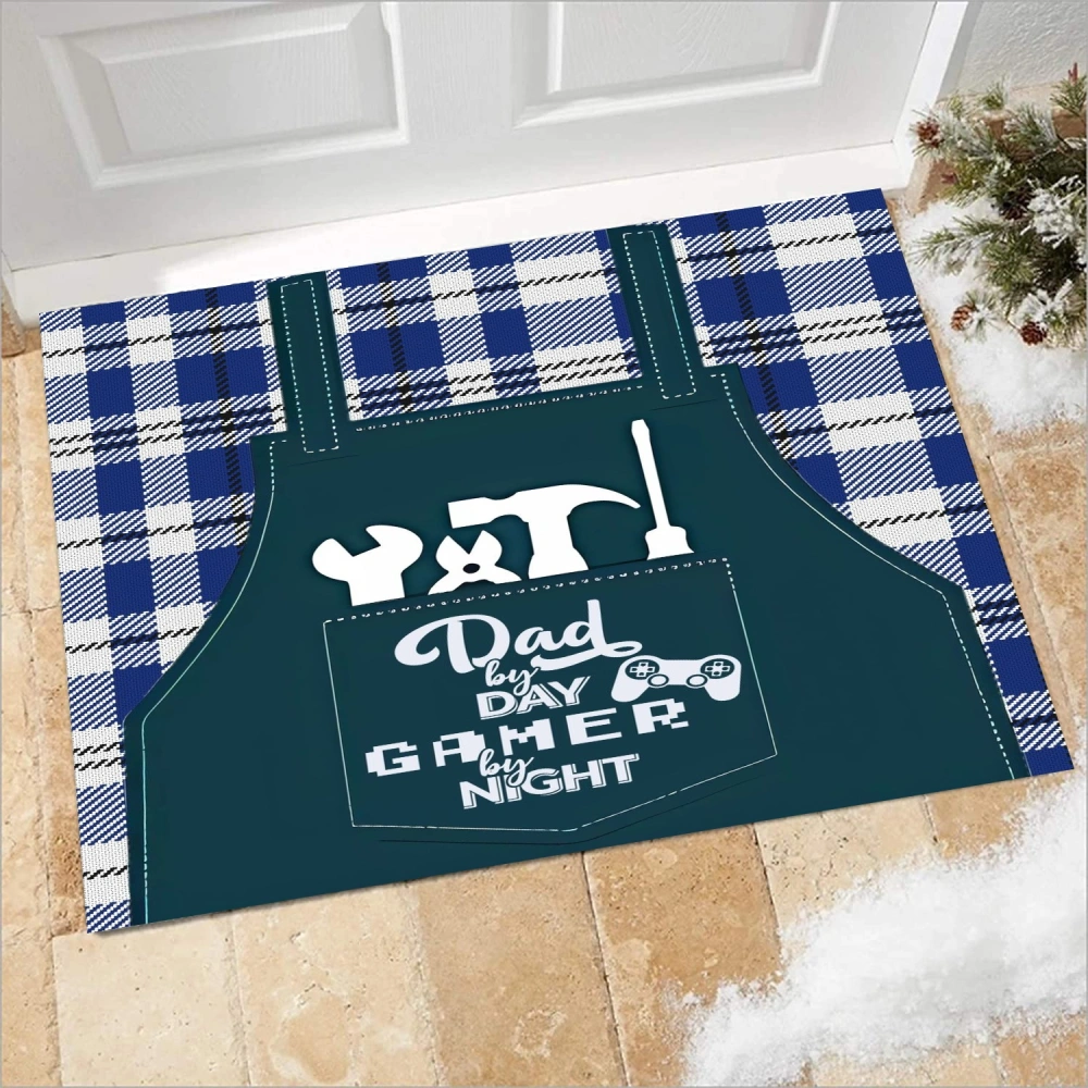 Best Dad Ever Decorative Doormat,Seasonal Winter Xmas Doormat Low Profile Floor Mat Front Doormat Indoor Outdoor Door Rug Non Slip Rugs for Indoor Outdoor(A108,S)