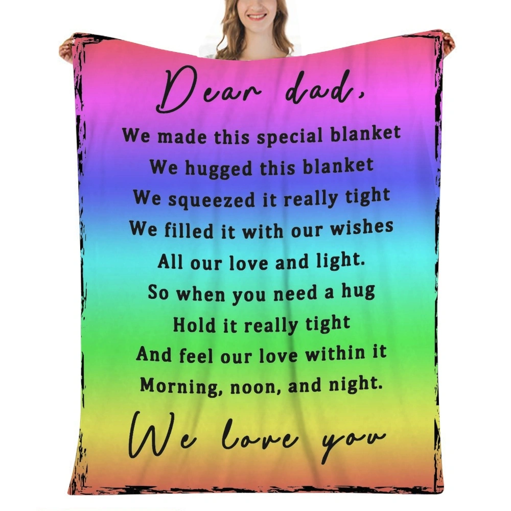 Birthday Gifts for Dad, Super Soft Dad Blanket, for Dad, Dad Gifts from Daughters, Presents for Dad,32x48''(#091)