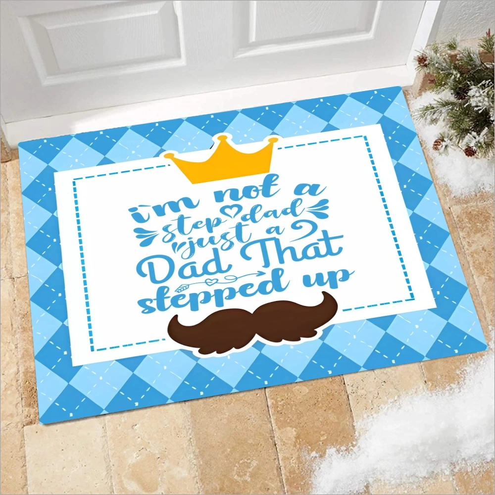 Best Dad Ever Decorations Door Mat Believe Xmas Decorative Doormat Non-Slip and Washable Winter Back Low-Profile(A024,S)