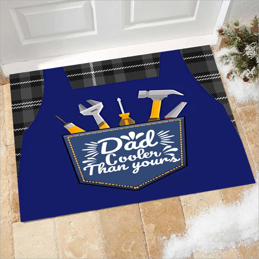 Best Dad Ever Door Mat Outdoor Welcome Mats Indoor for Front Door,Christmas Doormat with Non-Slip Backing,Winter Doormat for Home Bath Kitchen Entrance Front Door Floor Mat(A208,S)