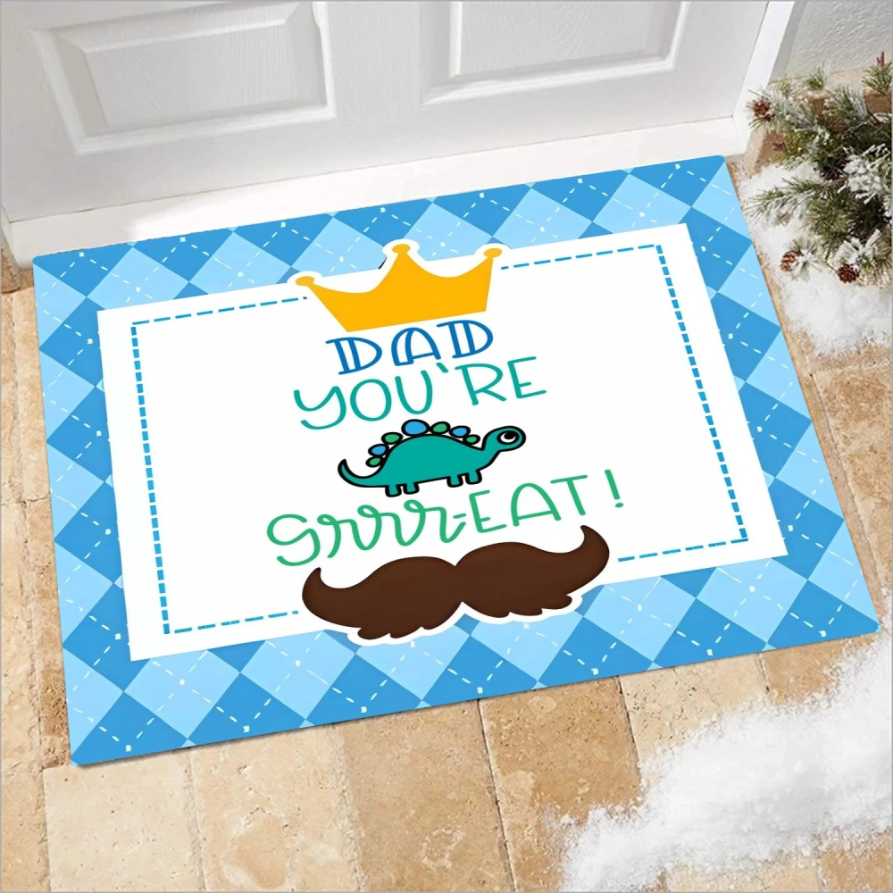 Best Dad Ever Door Mat Outdoor Welcome Mats Indoor for Front Door,Christmas Doormat with Non-Slip Backing,Winter Doormat for Home Bath Kitchen Entrance Front Door Floor Mat(A210,S)