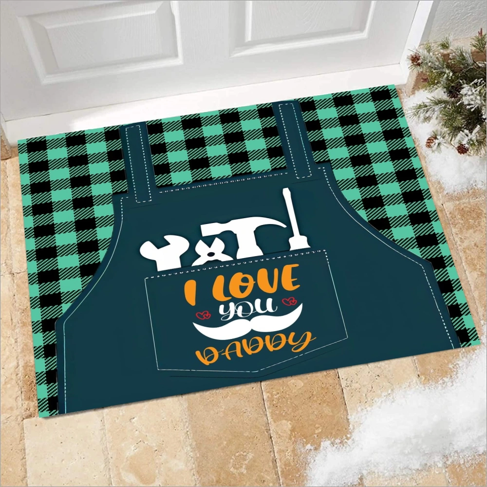 Best Dad Ever Decorative Doormat,Funny Christmas Animals Floor Mats Decor for Christmas Holiday New Year Home Bars Clubs Cafes Porch Front Door(A074,S)